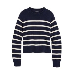 Vineyard Vines Navy and White Striped Rollneck Sweater